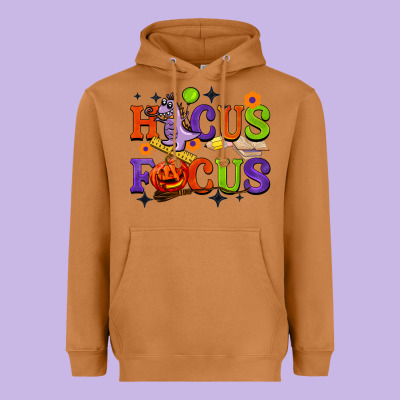 Hocus Focus Halloween Teacher Heavyweight Hoodie Designed By Barkaloodesign