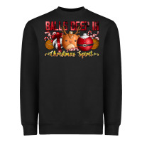 Black balls deep in christmas spirit Heavyweight Sweatshirt - CowhideDigitalArt