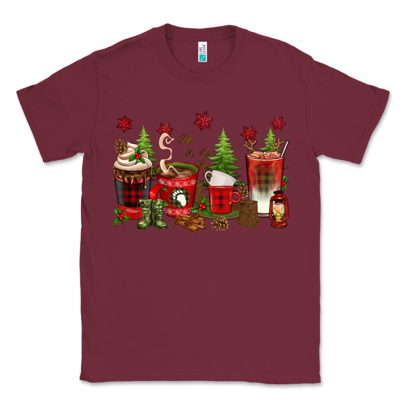 Christmas Coffee Cups Classic Tee by texasbilliewilder | Teevron