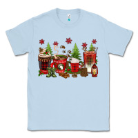 Dusty Blue Christmas coffee cups Classic Tee - texasbilliewilder