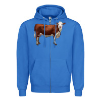 True Royal hereford cow Zipper Hoodie - LillyAllenDesigns