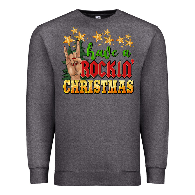 Have A Rockin Christmas Premium Sweatshirt by BarkalooDesign | Teevron