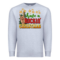 Heather Grey have a rockin christmas Premium Sweatshirt - BarkalooDesign
