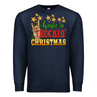 Navy have a rockin christmas Premium Sweatshirt - BarkalooDesign