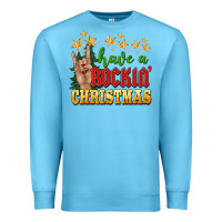 Ocean Blue have a rockin christmas Premium Sweatshirt - BarkalooDesign