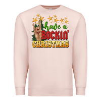 Pale Pink have a rockin christmas Premium Sweatshirt - BarkalooDesign
