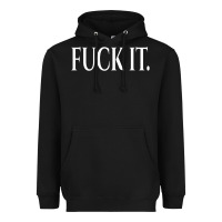 Black F It Period Dot Heavyweight Hoodie - trangStudio