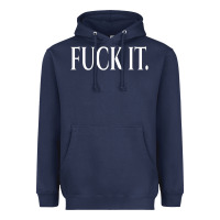 Navy F It Period Dot Heavyweight Hoodie - trangStudio