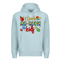 Blue Mist i teach au some kids Premium Hoodie - LillyAllenDesigns