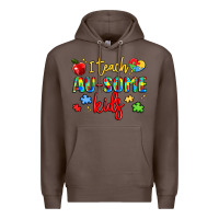 Coffee i teach au some kids Premium Hoodie - LillyAllenDesigns