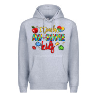 Heather Grey i teach au some kids Premium Hoodie - LillyAllenDesigns
