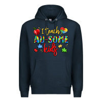 Navy i teach au some kids Premium Hoodie - LillyAllenDesigns