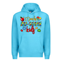 Ocean Blue i teach au some kids Premium Hoodie - LillyAllenDesigns