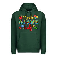Sports Green i teach au some kids Premium Hoodie - LillyAllenDesigns