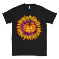 Black Halloween Sunflower Classic Tee - RanaPortraitStore