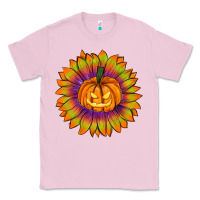 Bubblegum Pink Halloween Sunflower Classic Tee - RanaPortraitStore