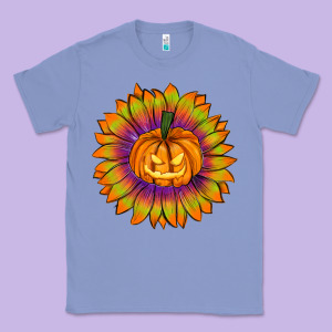 Halloween Sunflower Classic Tee Designed By Ranaportraitstore