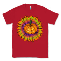 Red Halloween Sunflower Classic Tee - RanaPortraitStore