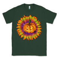 Sports Green Halloween Sunflower Classic Tee - RanaPortraitStore