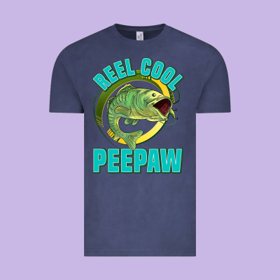 Reel Cool Peepaw Vintage Tee Designed By Jasminsmagicworld