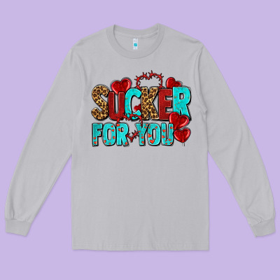 Sucker For You Olivia Long Sleeve Tee Designed By Oliviacreatesart