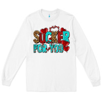White sucker for you olivia Long Sleeve Tee - OliviaCreatesArt