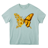 Arona childhood cancer butterfly Heavy Core Tee - Jasminsmagicworld