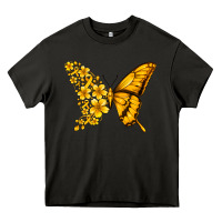 Asphalt childhood cancer butterfly Heavy Core Tee - Jasminsmagicworld