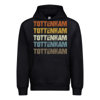 Black Retro Vintage Tottenham London Urban Hoodie - trangStudio