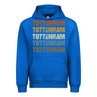 Cobalt Retro Vintage Tottenham London Urban Hoodie - trangStudio