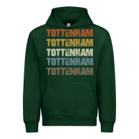 Forest Green Retro Vintage Tottenham London Urban Hoodie - trangStudio