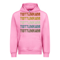 Fuchsia Pink Retro Vintage Tottenham London Urban Hoodie - trangStudio