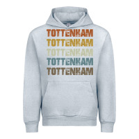 Heather Grey Retro Vintage Tottenham London Urban Hoodie - trangStudio