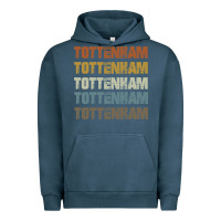 Pigment Midnight Navy Retro Vintage Tottenham London Urban Hoodie - trangStudio