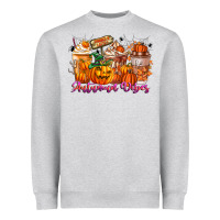Heather Grey Thanks A Latte Autumn Vibes Heavyweight Sweatshirt - CowhideDigitalArt