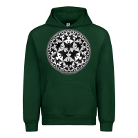Forest Green M.C. Escher Circle Limit IV Urban Hoodie - trangStudio