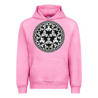 Fuchsia Pink M.C. Escher Circle Limit IV Urban Hoodie - trangStudio
