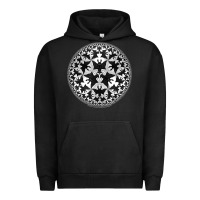 Pigment Black M.C. Escher Circle Limit IV Urban Hoodie - trangStudio