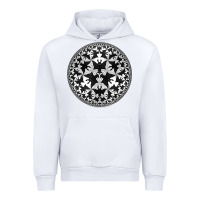 White M.C. Escher Circle Limit IV Urban Hoodie - trangStudio