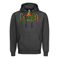 Charcoal Heather fiesta Zipper Hoodie - RacoonDesign