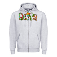 Heather Grey fiesta Zipper Hoodie - RacoonDesign