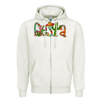 Oatmeal Heather fiesta Zipper Hoodie - RacoonDesign