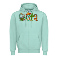 Seafoam fiesta Zipper Hoodie - RacoonDesign