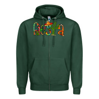 Sports Green fiesta Zipper Hoodie - RacoonDesign