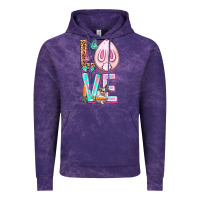 Cloud Purple Love Rabbit Easter Day Vintage Hoodie - HowdyJamesFarm