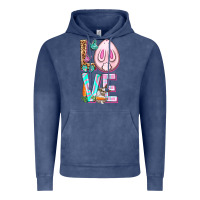 Vintage Denim Love Rabbit Easter Day Vintage Hoodie - HowdyJamesFarm
