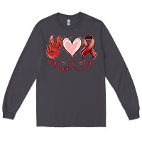 Smoke Peace Love Cure Multiple Myeloma Cancer Long Sleeve Tee - Jasminsmagicworld