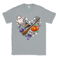 Heather Grey Love Halloween Classic Tee - NancyCooperArtShop