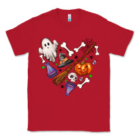 Red Love Halloween Classic Tee - NancyCooperArtShop
