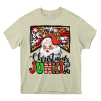 Mossy Christmas junkie Santa Claus Heavy Core Tee - Jasminsmagicworld